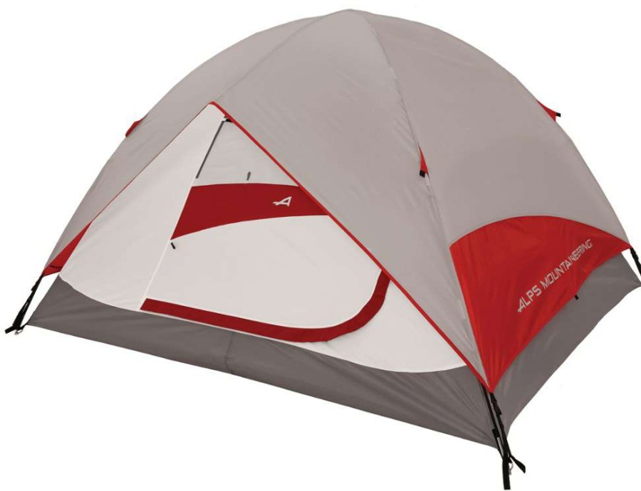 Camp Furniture * | Alps Mountaineering Meramac 4 Tent Gray/Red