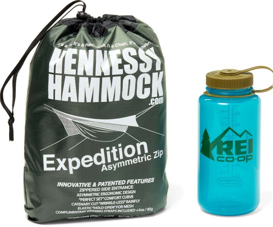 Camp Furniture * | Hennessy Hammock Expedition Asym Zip Hammock Hunter Green