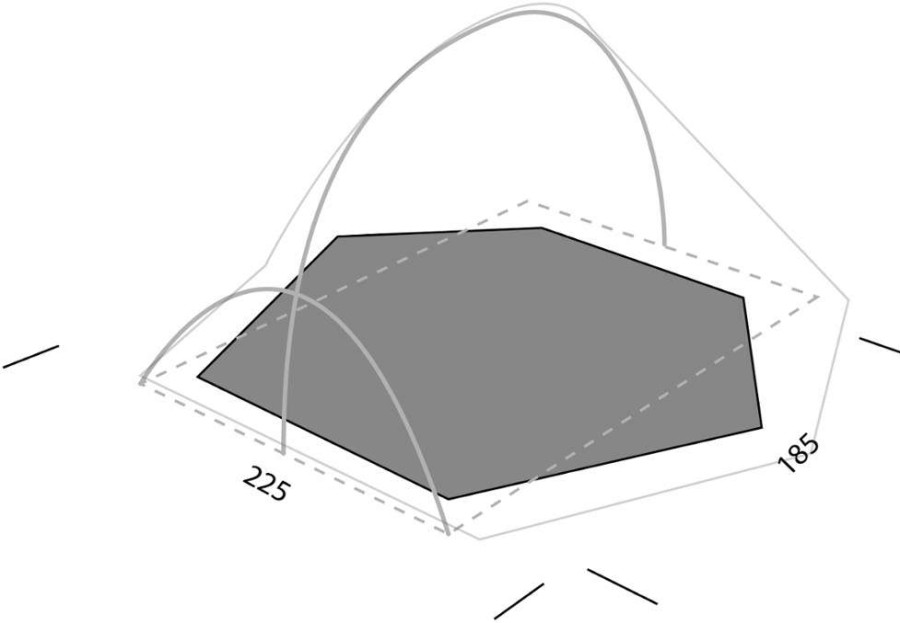 Camp Furniture * | Exped Mira Iii Hl Footprint Grey