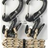 Camp Furniture * | Nite Ize Figure 9 Carabiner Rope Tightener With 3.5Mm Cord Package Of 2 Black