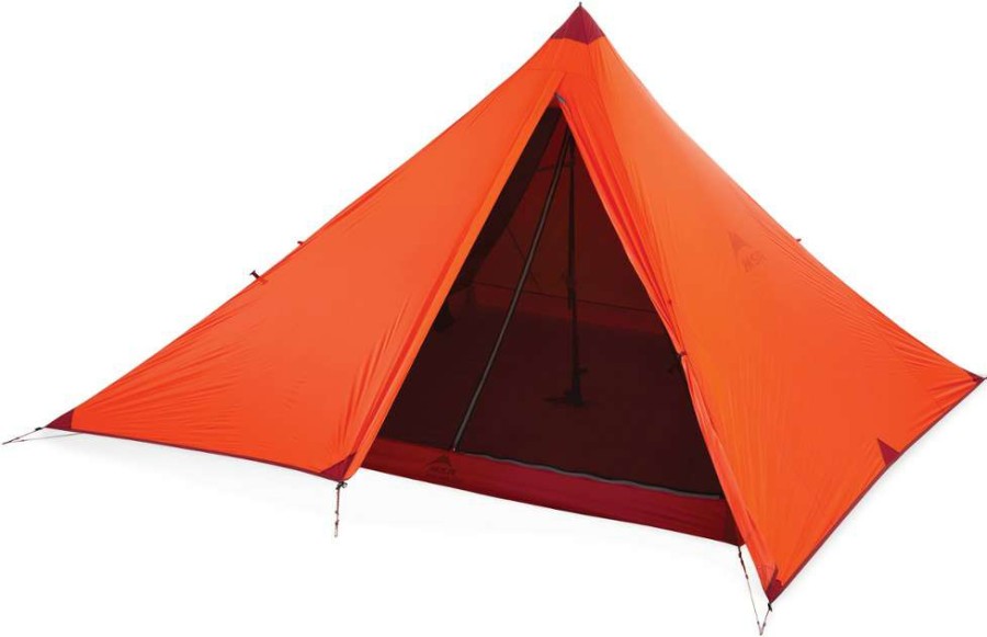 Camp Furniture * | Msr Front Range 4-Person Ultralight Tarp Shelter Orange