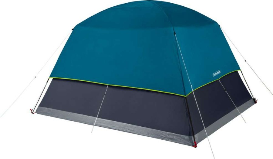 Camp Furniture * | Coleman Skydome Darkroom 6-Person Tent Blue