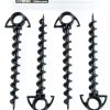 Camp Furniture * | Neso Ground Screw Stakes Package Of 4 Black