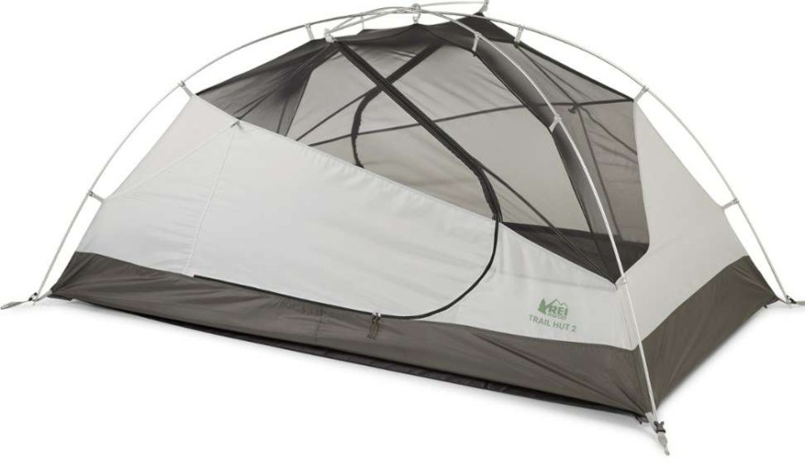 Camp Furniture * | Rei Co-Op Trail Hut 2 Tent With Footprint Print Leaf Canopy Green Zephyr