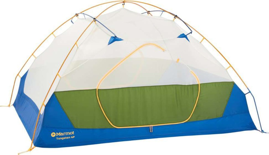 Camp Furniture * | Marmot Tungsten 4P Tent With Footprint Foliage/Dark Azure