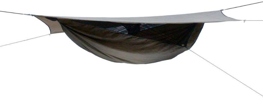 Camp Furniture * | Hennessy Hammock Explorer Deluxe Asym Zip Hammock Bark