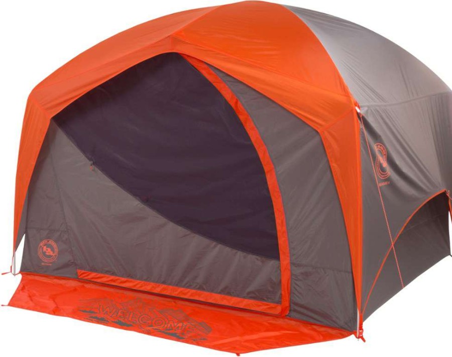 Camp Furniture * | Big Agnes Big House 6 Tent Orange/Taupe