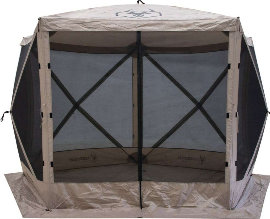 Camp Furniture * | Gazelle G5 5-Sided Portable Gazebo Desert Sand