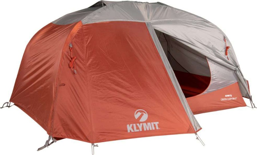 Camp Furniture * | Klymit Cross Canyon 2 Tent Red/Grey